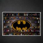 Dust Proof Wall mounted Display Case for lego Batman Logo & Batman Minifigure
