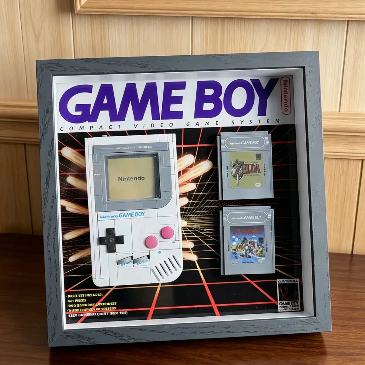 Display case for LEGO® 72046 Game Boy