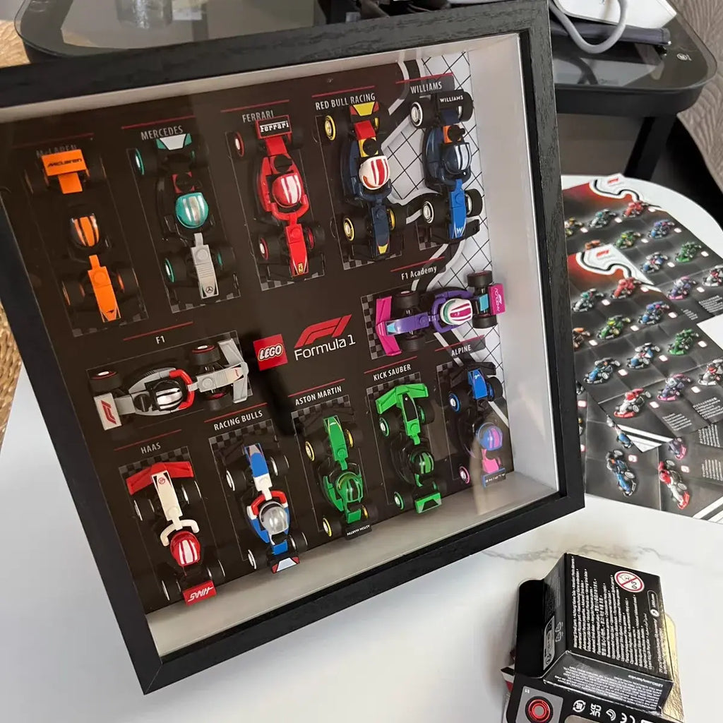 Display Case for LEGO® F1® Race Cars 71049