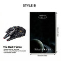 Wall-Mount Display Frame for LEGO® STAR WARS Dark Millennium Falcon 75389