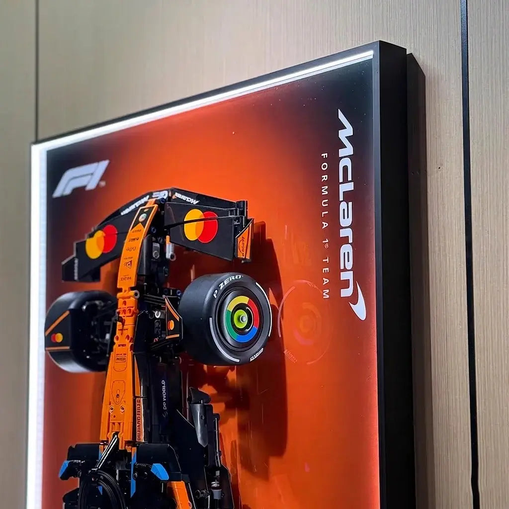 Wall-Mount Display Frame for LEGO® McLaren MCL39 F1 Car 42228