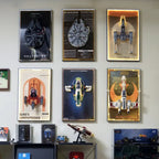 Wall-Mount Display frame for LEGO® STAR WARS X-Wing Starfighter 75355