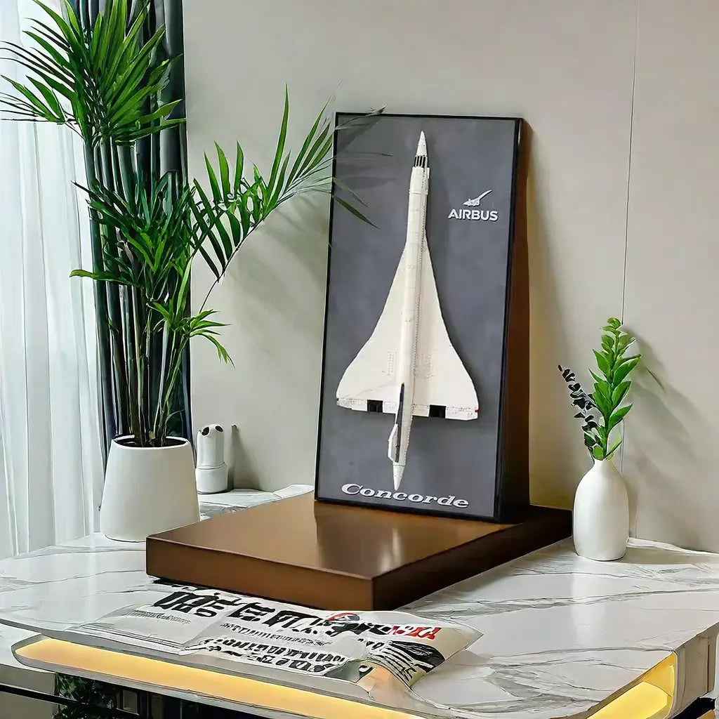Wall-Mount Display Frame for LEGO® Concorde 10318