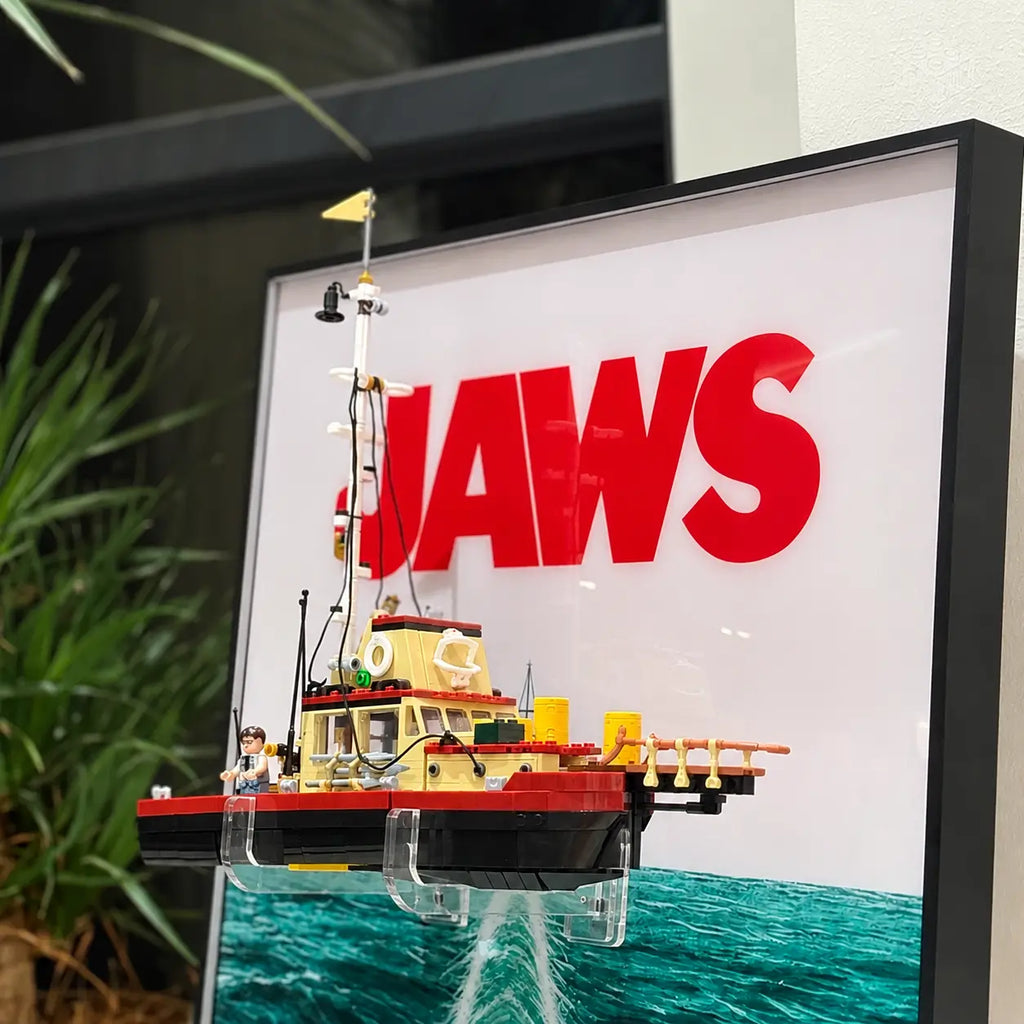 Wall Display Frame For LEGO® Ideas 21350 Jaws