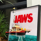 Wall Display Frame For LEGO® Ideas 21350 Jaws