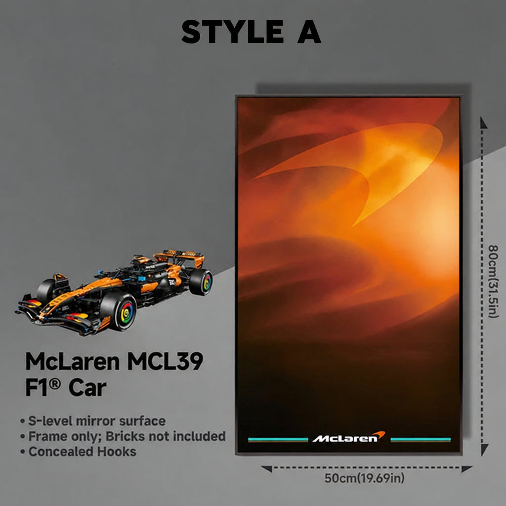 Wall-Mount Display Frame for LEGO® McLaren MCL39 F1 Car 42228
