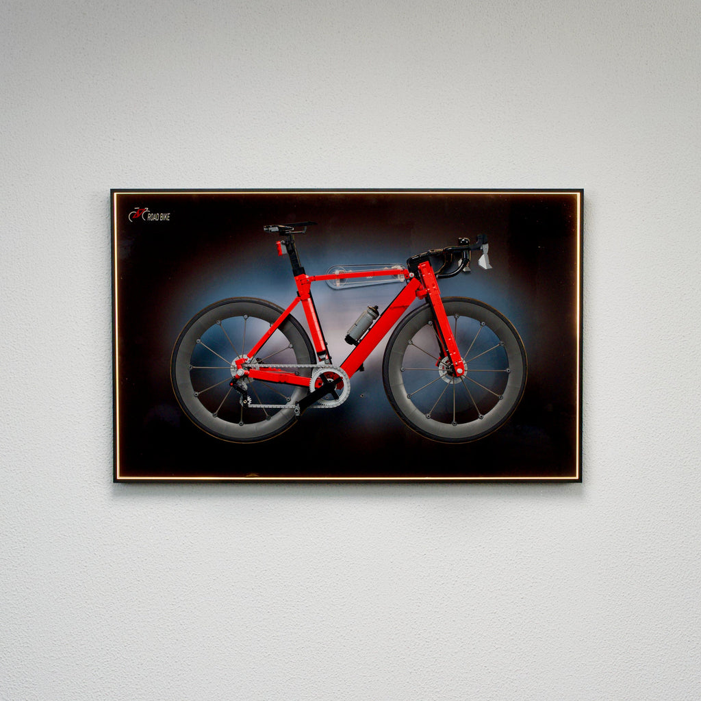 Wall-Mount Display Frame for LEGO® Icons Road Bike 11380