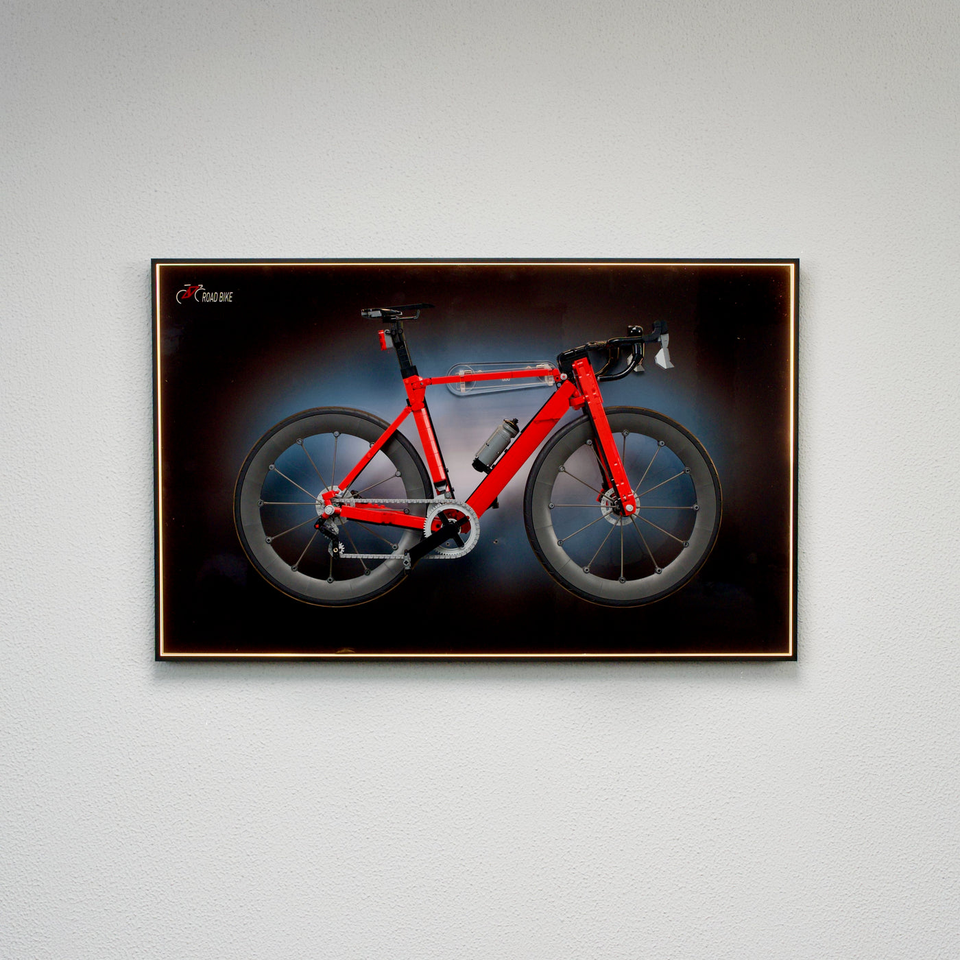 Wall-Mount Display Frame for LEGO® Icons Road Bike 11380