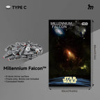 Wall-Mount Display Frame for LEGO® Star Wars Millennium Falcon 75257