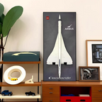 Wall-Mount Display Frame for LEGO® Concorde 10318