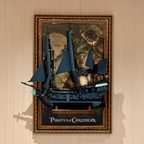 Wall-Mount Display Frame for LEGO® Captain Jack Sparrow's Pirate Ship (10365)