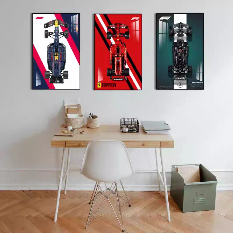 Wall-Mount Display frame for LEGO® Technic™ Mercedes-AMG F1 W14 E Performance 42171