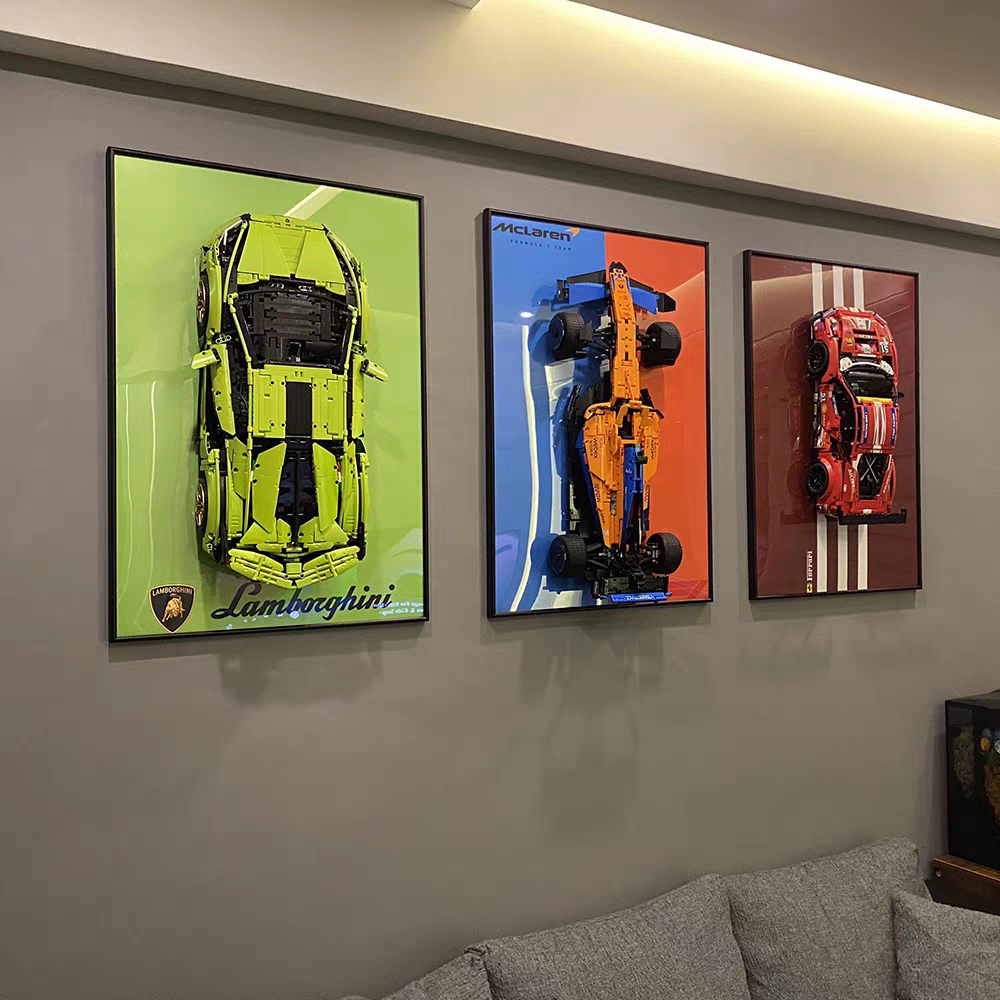 Wall-Mount Display Frame for LEGO® Lamborghini Sián FKP 37 42115