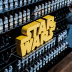 Dust Proof Wall mounted Display Case for LEGO® Star Wars™ Logo & Minifigure