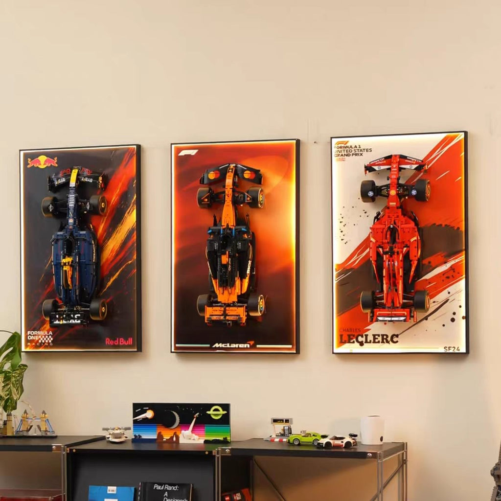 Wall-Mount Display Frame for LEGO® McLaren MCL39 F1 Car 42228