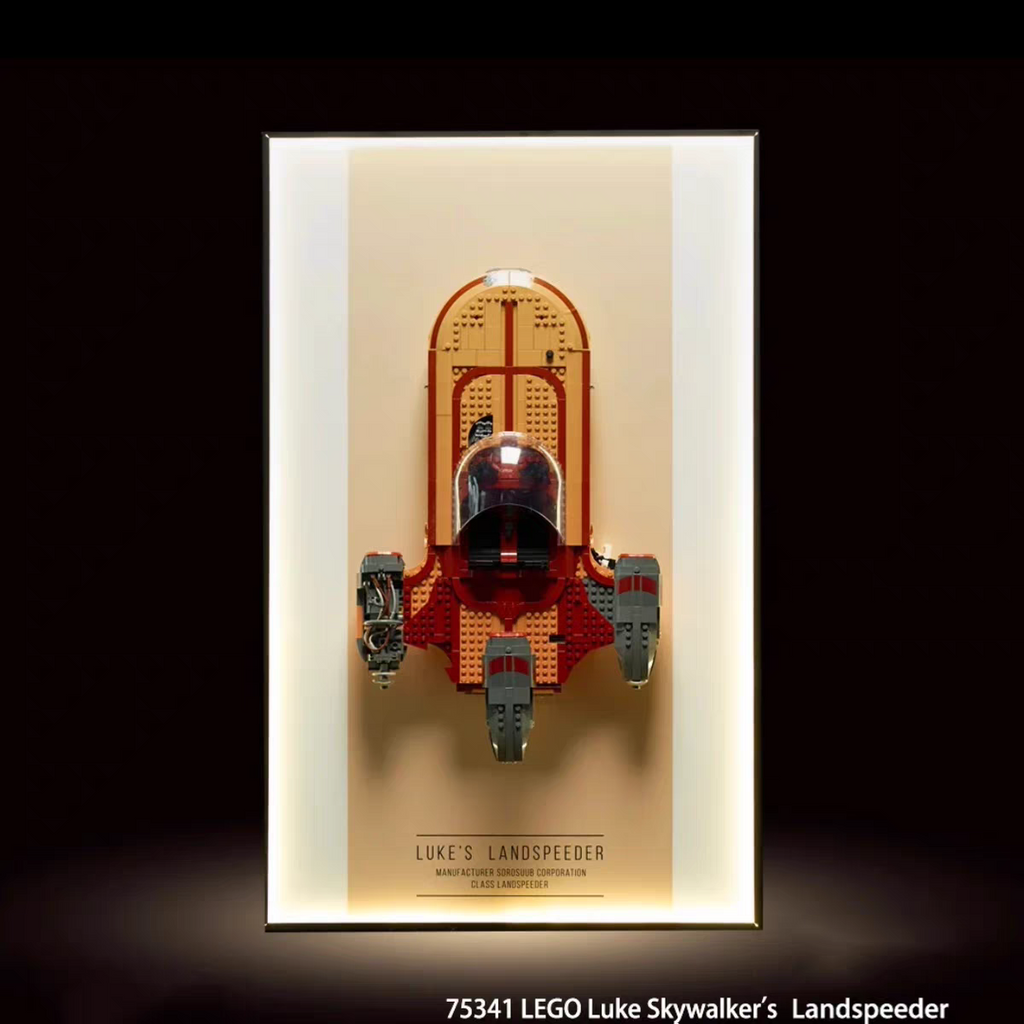 Wall-Mount Display Frame for LEGO® Star Wars Luke Skywalker’s Landspeeder™ 75341
