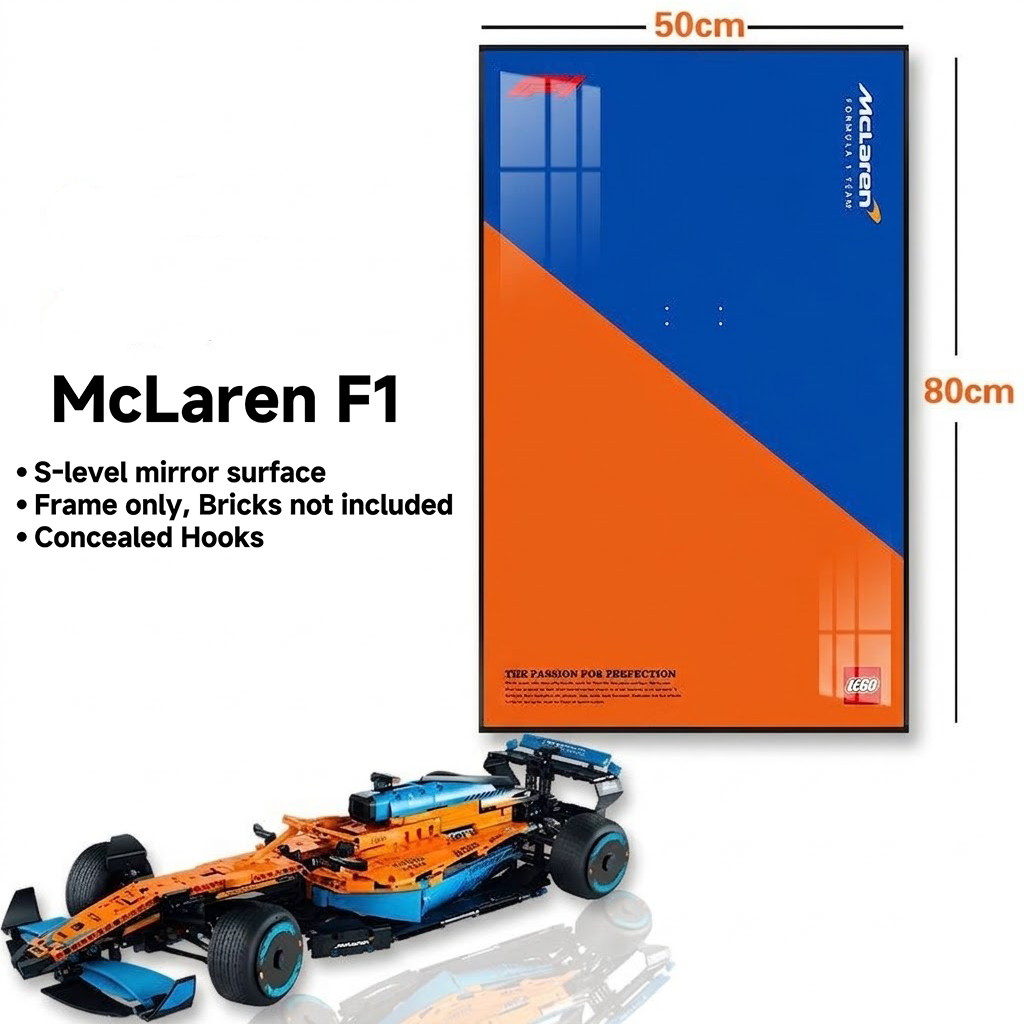 Wall-Mount Display Frame for LEGO® McLaren F1 42141