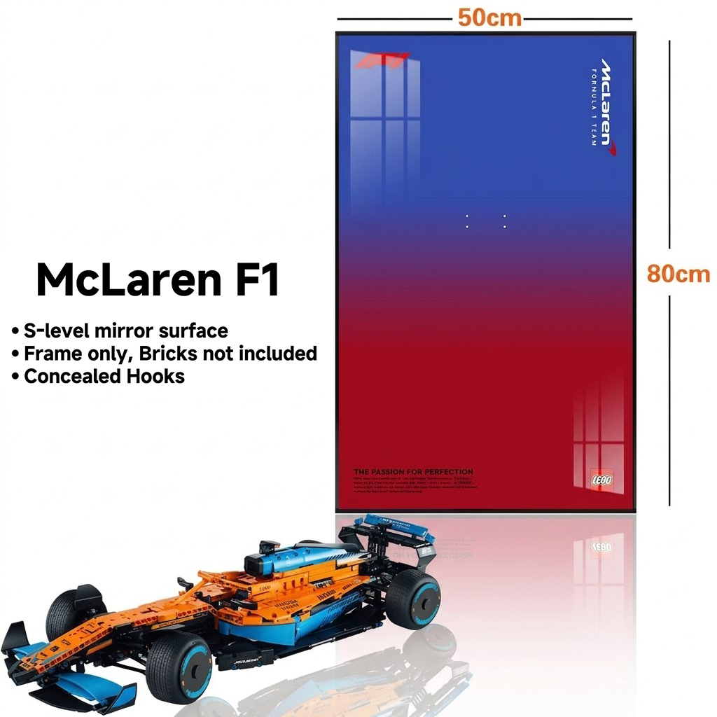 Wall-Mount Display Frame for LEGO® McLaren F1 42141