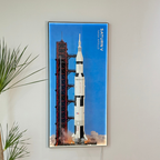 Wall Display Frame for LEGO® Ideas NASA Apollo Saturn V (92176)&(21309)